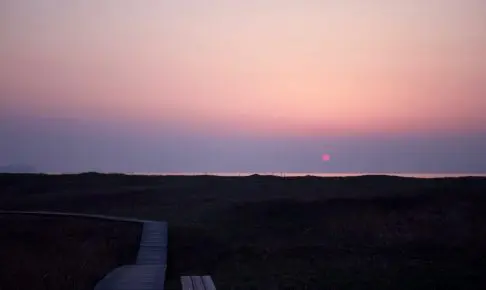 はまなすの丘の夕景