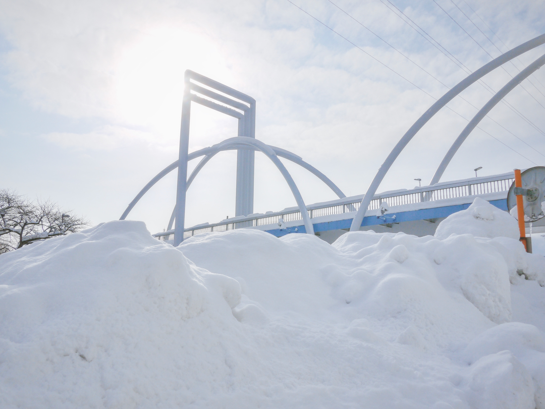 こころーどと環状夢の橋の冬景色