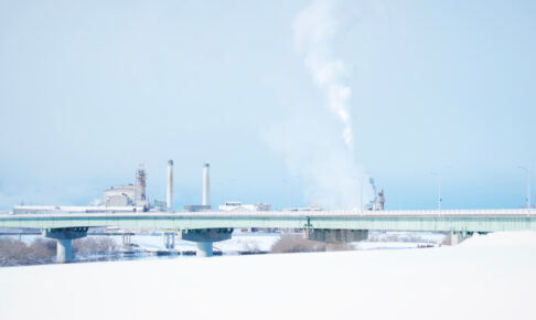 千歳川と王子と新江別橋