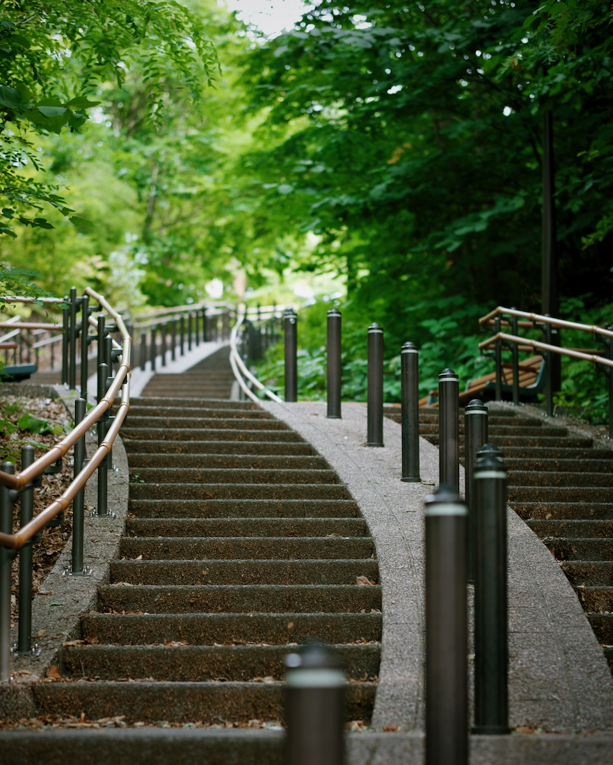 月寒公園の階段